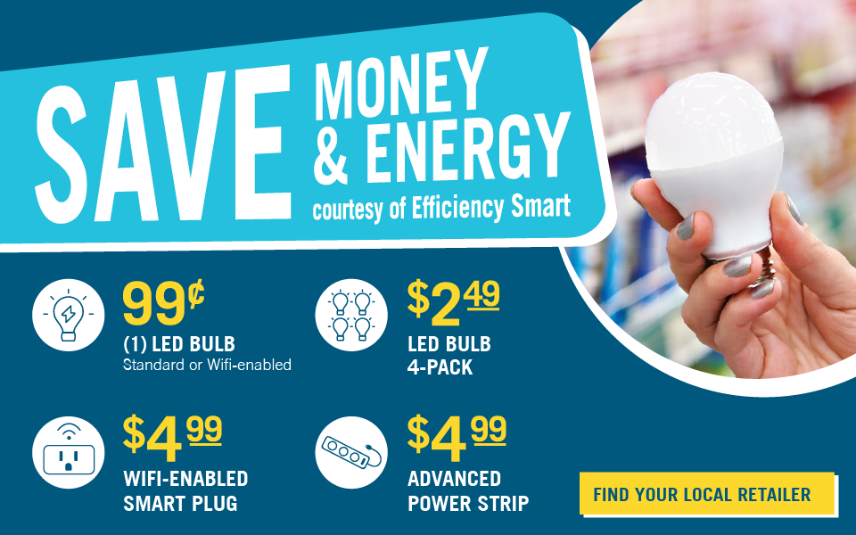 Efficiency Smart provides discounts on LEDs
